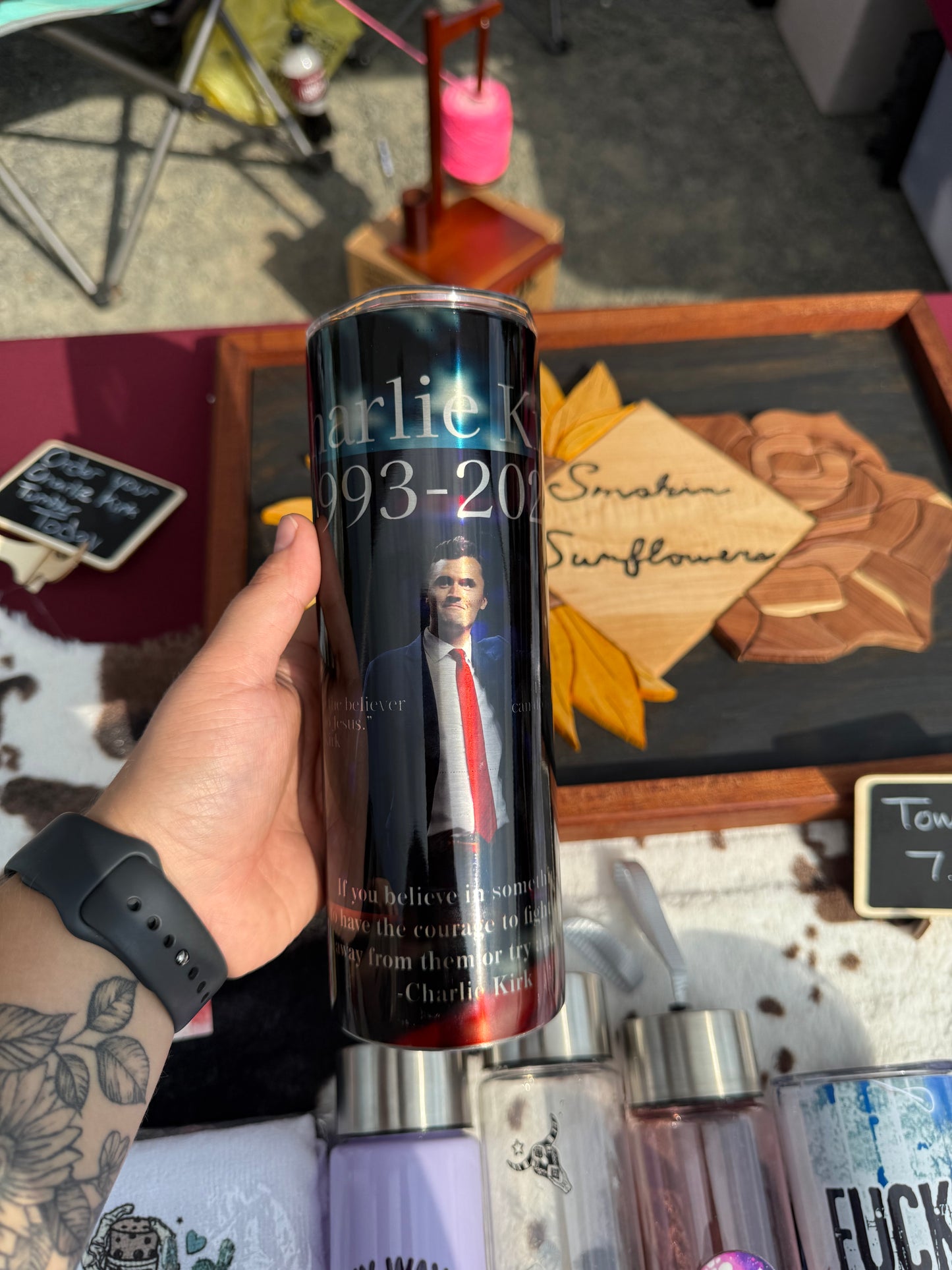 Charlie Kirk Memorial Stainless Steel 20oz Tumbler
