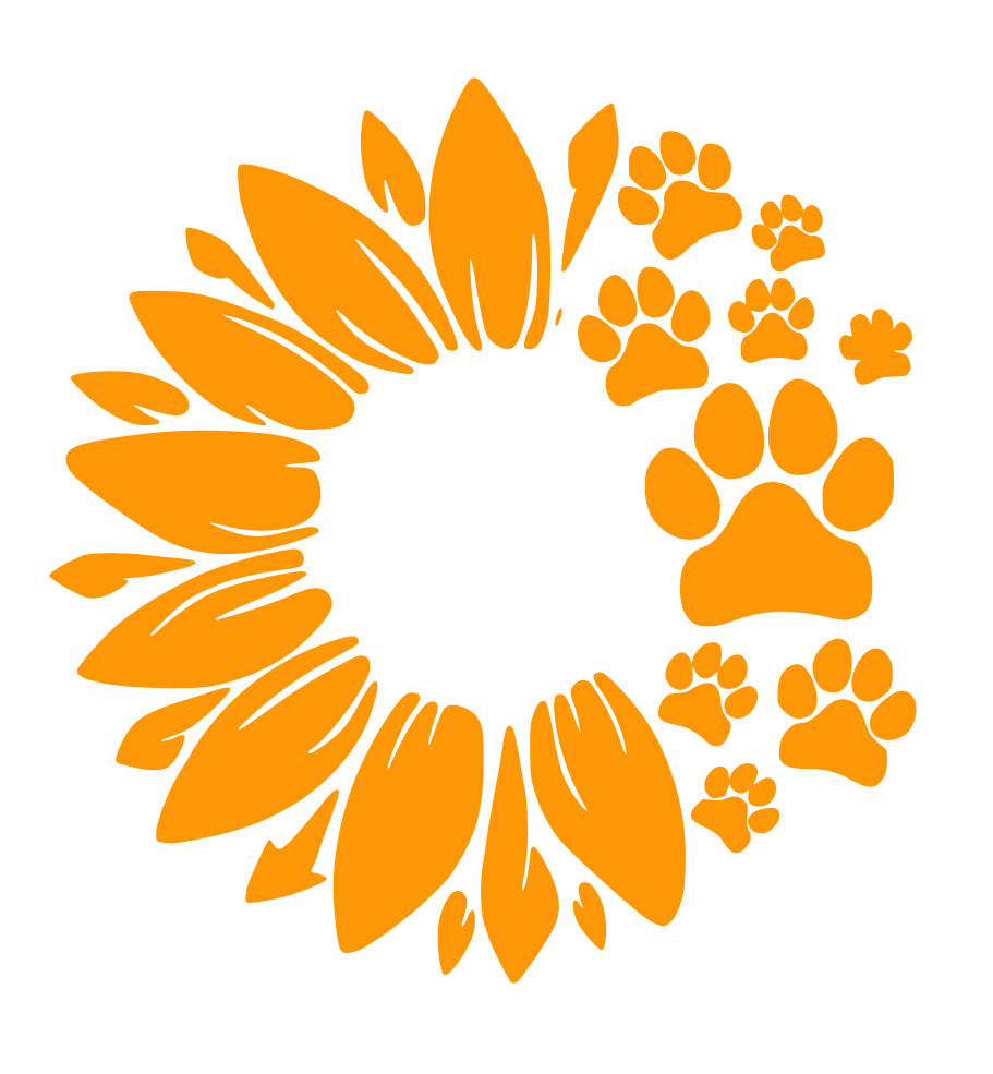 Sunflower Paw Print