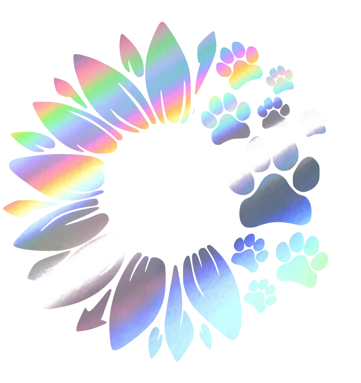 Sunflower Paw Print