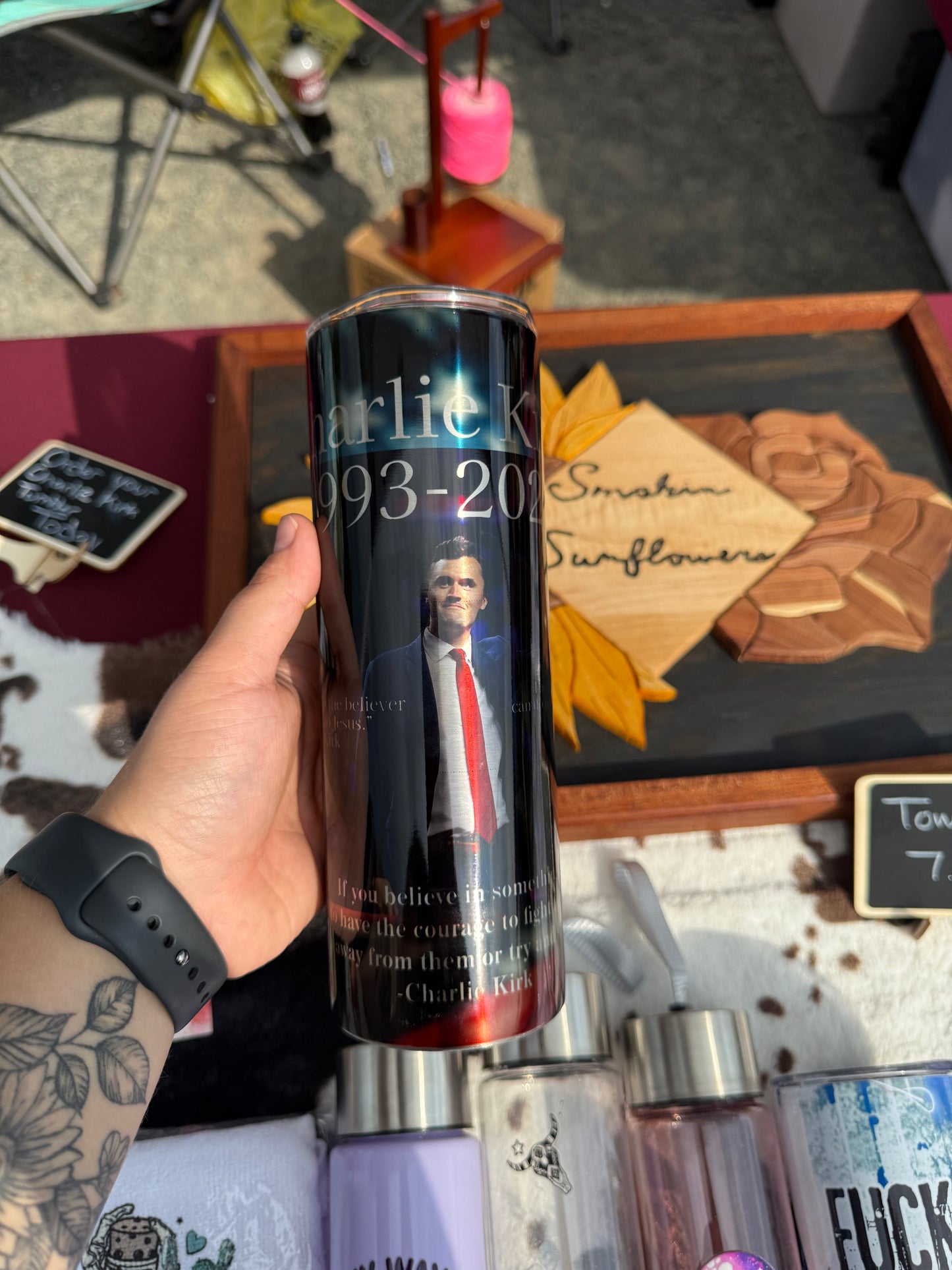 Charlie Kirk Memorial Stainless Steel 20oz Tumbler