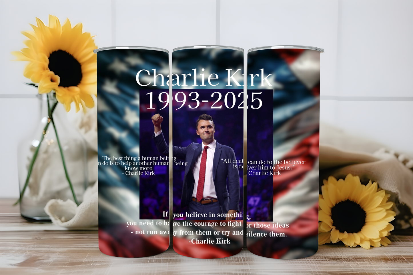 Charlie Kirk Memorial 20oz SkinnyTumbler