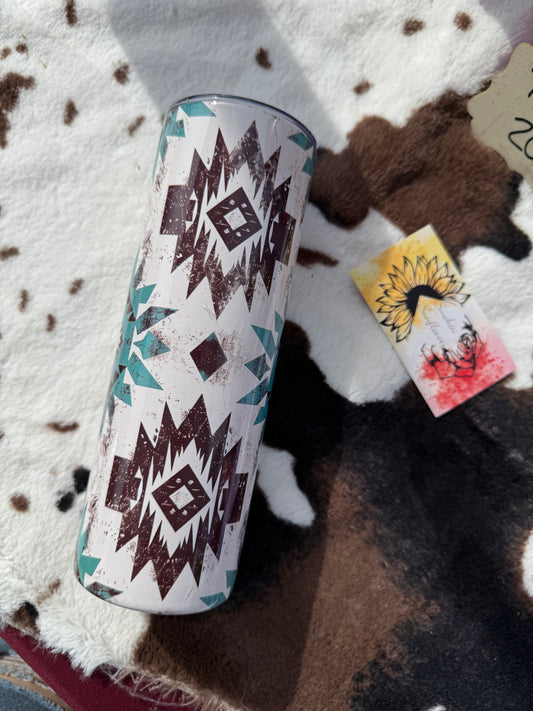 Aztec style 20oz Tumbler