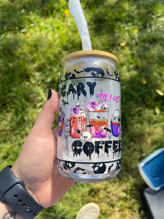 Spooky Sips 16oz Beer Can Cup