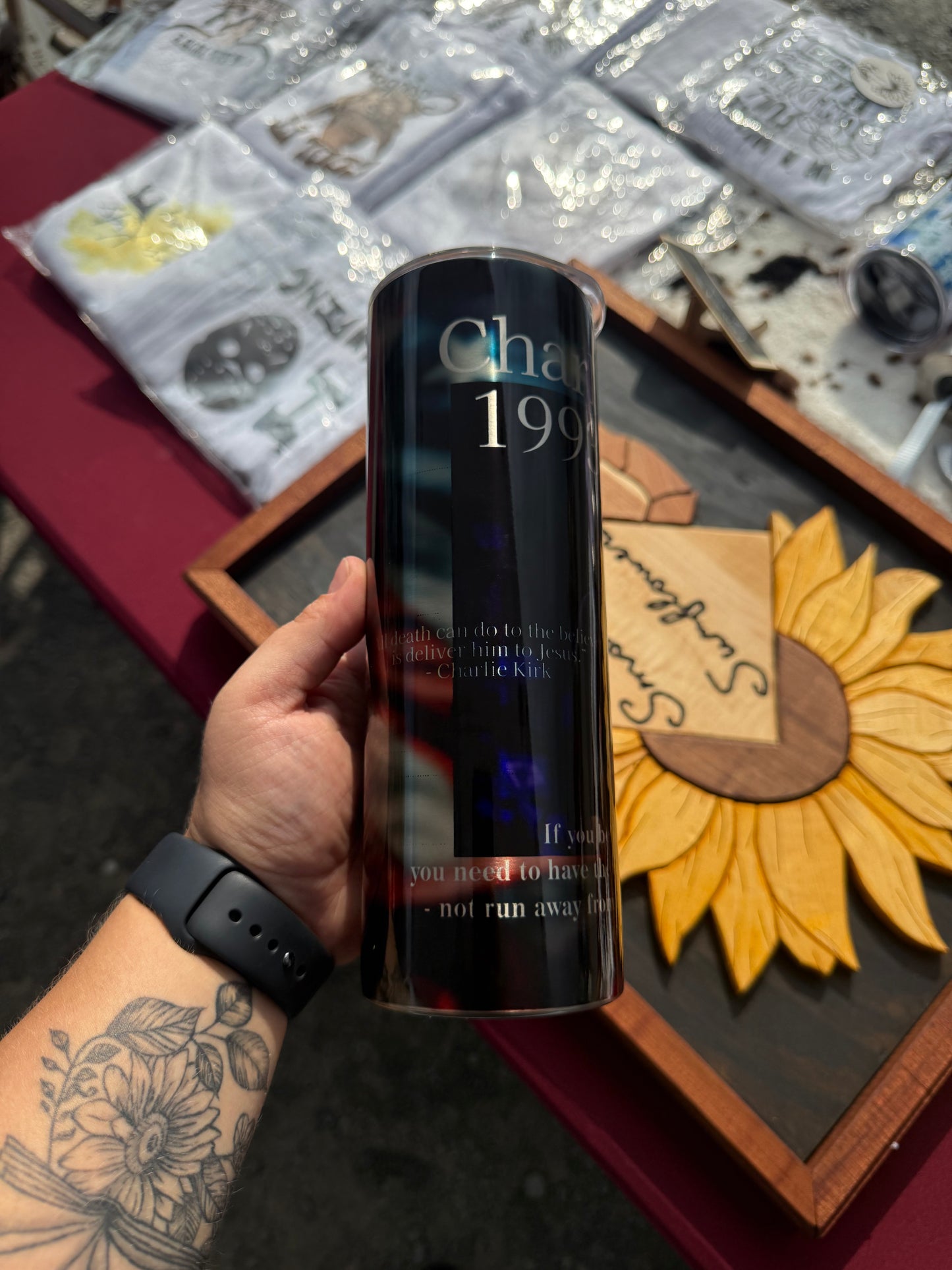 Charlie Kirk Memorial Stainless Steel 20oz Tumbler